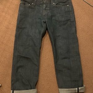 Naked and Famous Wierd Guy Jade Selvedge jeans 34